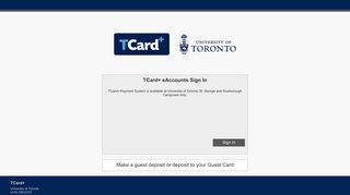 eAccounts U of T TCard+ eAccounts - Blackboard