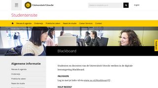 Blackboard - Studenten | Universiteit Utrecht - Studenten - UU