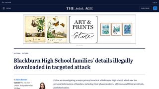 Blackburn High School families' details illegally downloaded in ...