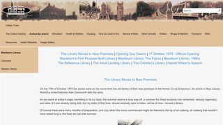 Blackburn Library - Cotton Town