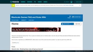 Blackcats Games FAQ and Rules Wiki | FANDOM powered by Wikia