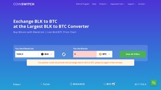 Convert BLK to BTC | 1 BLK = 0.000018 BTC | BlackCoin to Bitcoin ...