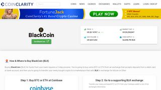 BlackCoin | Coin Clarity