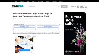 Blackfoot Webmail Login Page – Sign in Blackfoot ... - TeleCoz