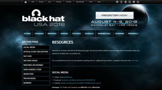 Attendee Resources - Black Hat