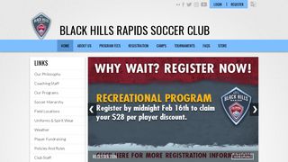 Black Hills Rapids Soccer Club
