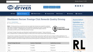 Blacklane's Partner Prestige Club Rewards Quality Driving - Chauffeur ...