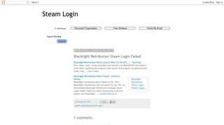 Steam Login: Blacklight Retribution Steam Login Failed
