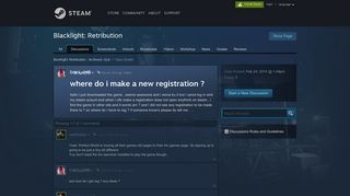 where do i make a new registration ? :: Blacklight: Retribution Archived ...