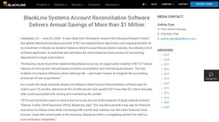 BlackLine Systems Account Reconciliation Software Delivers Annual ...