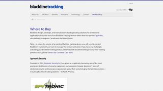 Where to Buy | Blackline Tracking