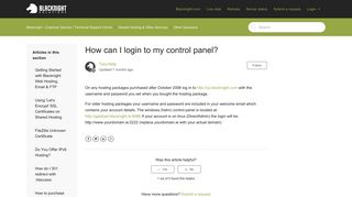 How can I login to my control panel? – Blacknight - Customer Service ...