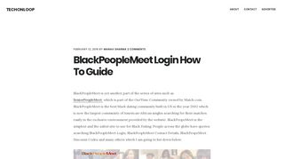 BlackPeopleMeet Login How To Guide - Techonloop