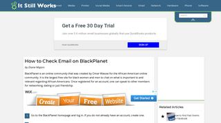 How to Check Email on BlackPlanet | It Still Works