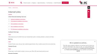 Internal Links | www.blackpool.ac.uk - Blackpool and The Fylde College