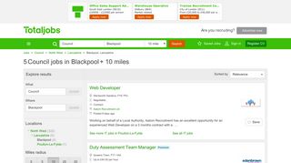 Council Jobs in Blackpool | Council Job Vacancies Blackpool - totaljobs