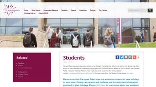 Students - The Blackpool Sixth Form College