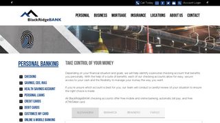 Personal Checking Account | BlackRidgeBANK | Manage Your Cash