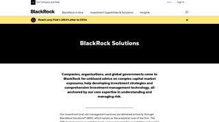 BlackRock Solutions | BlackRock