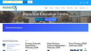 Home - Welcome to Blackrock Education Centre, Ireland