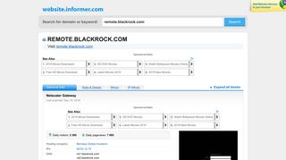 remote.blackrock.com at WI. Netscaler Gateway - Website Informer