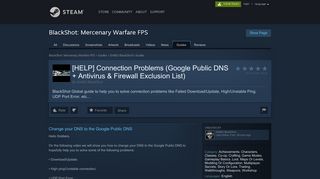 Steam Community :: Guide :: [HELP] Connection Problems (Google ...
