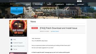 Patch Download and Install Issue - Black Desert - PEARLABYSS