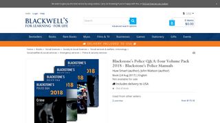 Blackstone's Police Q&A: Four Volume Pack 2018 : Huw Smart (author ...