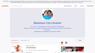 Blacktown City Libraries Events | Eventbrite