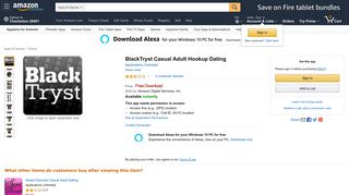 Amazon.com: BlackTryst Casual Adult Hookup Dating: Appstore for ...