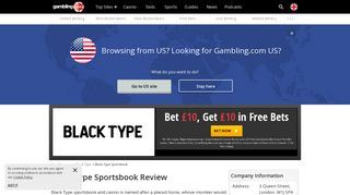 Black Type Sportsbook Betting - Free Bet Bonus for the UK