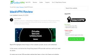 blackVPN Review (Hong Kong Based VPN - TESTED) | GoBestVPN.com
