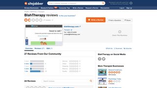 BlahTherapy Reviews - 27 Reviews of Blahtherapy.com | Sitejabber