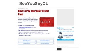 How To Pay Your Blair Credit Card - HowYouPayIt