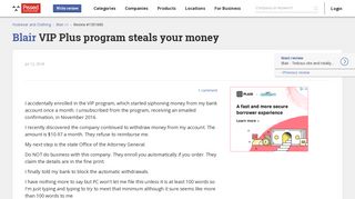 Blair VIP Plus program steals your money Sep 11, 2018 @ Pissed ...