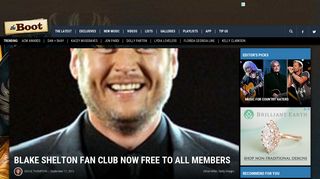 Blake Shelton Fan Club Now Free to All Members - The Boot