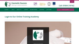 Login to Our Online Training Academy - Cosmetic Courses
