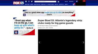 Super Bowl 53: Atlanta's legendary strip clubs ready for big game guests