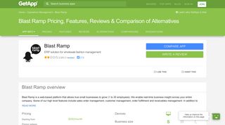 Blast Ramp Pricing, Features, Reviews & Comparison of Alternatives ...