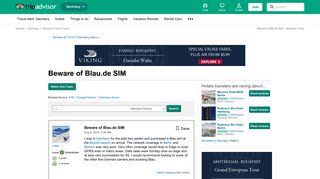 Beware of Blau.de SIM - Germany Forum - TripAdvisor