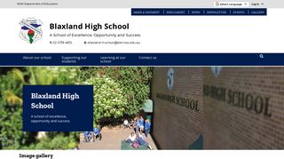 Blaxland High School: Home