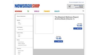 shop.newsmax.com: The Blaylock Wellness Report Archive Book ...