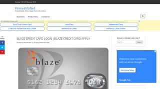 BLAZE CREDIT CARD LOGIN | BLAZE CREDIT CARD ... - PrimeInfoNet