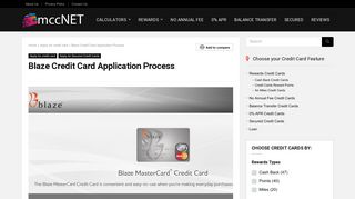 www.BlazeCC.com | Blaze Credit Card Application Process | MMCnet