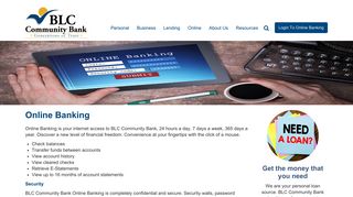 Online Banking : BLC Community Bank