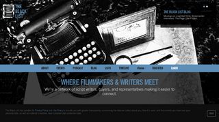 The Black List: Where filmmakers & writers meet