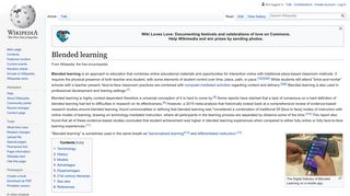 Blended learning - Wikipedia