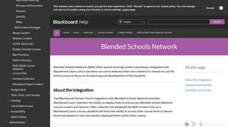Blended Schools Network | Blackboard Help