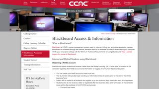 Community College of Allegheny County :: Blackboard Access ...
