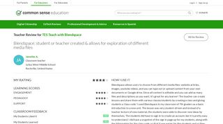 TES Teach with Blendspace Teacher Review | Common Sense ...